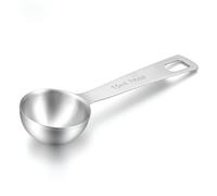 Cuillères à mesurer en acier inoxydable, 1 cuillère à soupe (3 cuillères à café, 15 ml, 1/2 oz), design rond à échelle précise, ustensile de cuisine en métal durable