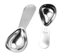 Cuillères à mesurer en acier inoxydable, 2 pièces, 15ml/30ml, cuillère à café, 1 et 2 cuillères soupe, cuillère pour thé, sucre, cadeaux de cuisine, café