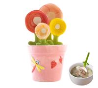 Cuillères à mesurer mignonnes - Assortiment d'ustensiles en céramique de 2, 3, 7, 13, accessoires de recettes inspirés des fleurs, ensemble de service fantaisie | Maison cuisine dessert fa
