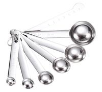 Cuillères À Mesurer Polyvalentes En Acier Inoxydable De 7 Pièces Pour Ingrédients Secs Et Liquides Avec Une Construction Robuste 1 Pièce Cuillères À Mesurer Acier Antirouille Avec Marquage Clair