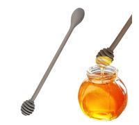 Cuillères À Miel En Nylon Recouvertes De Silicone, Cuillère À Miel À Long Manche, Agitateur De Sirop, Convient Pour La Cuisine : Confiture, Sirop, Mélasse, Yaourt (1pcs B)