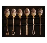 Cuillères à Moka - JEAN DUBOST - Coffret 6 pièces - Noir - Inox