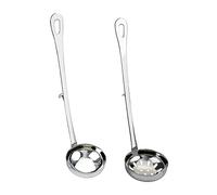 Cuillères à Passoire en Acier Inoxydable 2 Pcs, Long Manche avec Crochet