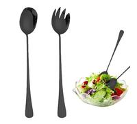 Cuillères À Salade 2 Pièces, Salatbesteck Kunststoff, Salat Besteck Set,En Acier Inoxydable, Cuillères Et Fourchettes À Salade, Ensemble De Couverts À Salade