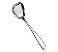 Cuillères à soupe carrées en métal | Cuillère de table | Cuillère à thé avec poignée confortable pour pots d'assaisonnement pour desserts à sucre