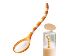 Cuillères à thé à longue poignée, design avec poignée longue en forme d'anguille pour couverts, cuillères à café | pour le déjeuner, la nourriture, le pot de Noël, les vacances, les anniversaires, la