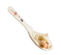 Cuillères Asiatiques,Cuillère De Table Pour Manger - Cuillères Japonaises Avec Un Design À Crochet Profond - Pour Manger du Riz des Wontons des Nouilles Céréales pour Amis et