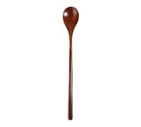 CuillèRes De Cuisine Cuillère à soupe/café en bois long manche, ustensile de cuisine(33cm A)