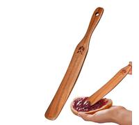 Cuillères de cuisine en bois, bâton en bois - Grattoir à bocaux étroits - Outils à spatule en bois, ustensiles de cuisine pour fouetter le pain pour cuisiner