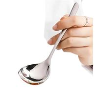 CuillèRes De Cuisine Lot de 2 louches à soupe en acier inoxydable long manche épais for marmite, ustensiles cuisine essentiels for la maison(2pc silvery)
