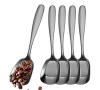 Cuillères de Service à Tête Carrée en Acier Inoxydable,Cuillères à Tête Carrée en Acier Inoxydable | Cuillère à sucre,Cuillère à sucre épaisse, cuillères à soupe, cuillères de Table, cuillère de servi