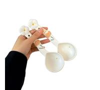 Cuillères de table Cuillère en céramique forme de fleur cuillère ménage mignonne for enfants à Dessert soupe asiatique dîner Table pour la maison