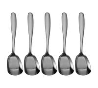 Cuillères de table en acier inoxydable à tête carrée,Cuillères de service en acier inoxydable à tête carrée | à pelle à desserts, de service, cuillères à mesurer épaisses, cuillères