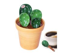 Cuillères Doseuses | Lot De 4 Ustensiles De Cuisson Et Pâtisserie En Céramique,Set de mesures de cuisine,pour sucre sel farine assaisonnement maison appartement ferme restaurant commercial
