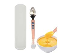 Cuillères | Double extrémité avec boîte de rangement | Cuillères repas apprentissage alimentation | pour purée de fruits, glace, maison, école, voyage, pique-nique, restaurant, camping,