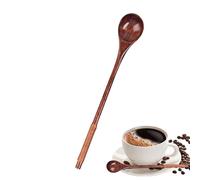 Cuillères en bois à long manche - Cuillères à mélanger de style japonais pour table à soupe | Petite cuillère à mesurer pour la cuisine, la pâtisserie, le mélange, l'ébullition