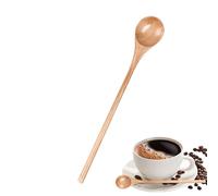Cuillères en bois à long manche - Cuillères à mélanger de style japonais pour table à soupe | Petite cuillère à mesurer pour la cuisine, la pâtisserie, le mélange, l'ébullition