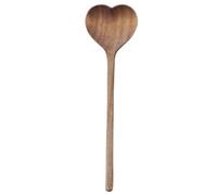 Cuillères en bois | Cuillères en bois en forme de cœur, cuillère à sel de bain japonaise à long manche 10 po pour la cuisine, louche mélanger en forme d'amour pour café, thé, milkshake