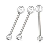 Cuillères multifonctionnelles d ' agitateur de poudre, 3 pieces | Acier inoxydable antirouille pour un mélange fluide dans n ' importe quel récipient, pour un usage domestique