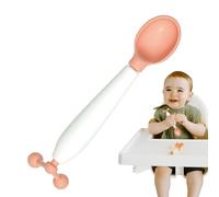 Cuillères pour bébé, cuillère d'alimentation rotative à 360 degrés, conception de détection de température cuillère de sevrage bébé poignée antidérapante changement de couleur cuillères à soupe pour