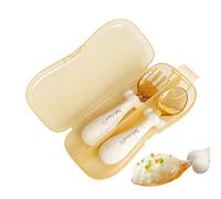 Cuillères pour - Cuillère pliable, ustensiles de fourchette sûrs, ensemble de repas flexible avec poignée souple | Convient aux garçons filles amis Parents maison cuisine intérieure salle à ma