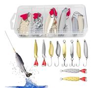 Cuillères pour la Pêche Artificielle - Les Leurres Tournants avec Hameçon,Cuillère à Jigging | Pour Rivière, Réservoir, Étang, Lac, Bord De Mer, Surf, Canal, Fleuve, Côte, Pêche En Eau Douce Et Salée,