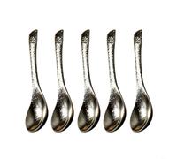 Cuillères pour titane 14.5cm pour Repas Hygiéniques Cuillères | pour titane pur 99%, ultra-léger 16g, design flocon, anti-traces, lavable facilement