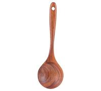Cuillre en Bois, Cuillre Mlanger en Teck Cuillres Salade pour Servir des Ustensiles de Cuisine en Bois Ustensiles en Bois de Teck Naturel Anti-rayures Ustensiles de Cuisine pour la Cuisine