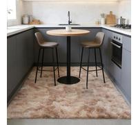 CUIMEI Tapis Chambre Bebe 330 x 340 cm, Grande Taille, Àpoils Longs Shaggy, Lavable, Sûr et Antidérapant, pour Chambre Grand Tapis pour Enfant, Beige