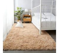 CUIMEI Tapis Chambre Bebe 330 x 350 cm, Moelleux, Antidérapant Épais, Lavable, Nature Mono Design Moderne, pour Chambre d'enfant Tapis pour Enfants, Beige