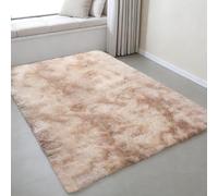 CUIMEI Tapis Chambre Enfant 330 x 340 cm, Soft à Poils Longs Moelleux, Antidérapant, Intérieur Moderne Décoration, pour Salon Tapis pour Salon Moquette Grande, Beige