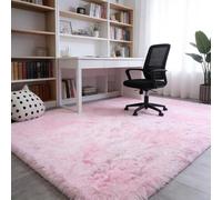 CUIMEI Tapis Chambre Enfant Garcon 280 x 400 cm, Moelleux, Antidérapant Épais, Lavable, Nature Mono Design Moderne, pour Chambre d'enfant Tapis de Salon Élégant Style Moderne, Rose Clair