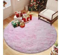 CUIMEI Tapis de Chambre Ado 200 x 200 cm, Dessous Antidérapant, Lavable à 30 Degrés, Super Doux, Aspect Fourrure, pour Salon Tapis Salon, Antidérapant, Rose Clair
