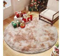 CUIMEI Tapis de Chambre Ado 345 x 345 cm, Dessous Antidérapant, Lavable à 30 Degrés, Super Doux, Aspect Fourrure, pour Salon Tapis Salon, Antidérapant, Beige