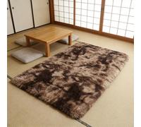 CUIMEI Tapis de Chambre Enfant 135 x 195 cm, Dessous Antidérapant, Lavable à 30 Degrés, Super Doux, Aspect Fourrure, pour Salon Tapis Salon, Antidérapant, Brun