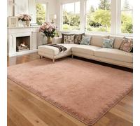 CUIMEI Tapis de Salon Moderne 125 x 350 cm, Facile d'entretien, Haute Densité de Poils et Agréablement Doux Design, pour Chambre Tapis Shaggy Poils Longs Moderne, Orange