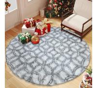 CUIMEI Tapis Moderne Salon Design 200 x 200 cm, Facile d'entretien, Haute Densité de Poils et Agréablement Doux Design, pour Chambre Chambre à Coucher Tapis De, Circulaire (Plein)