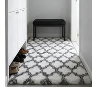 CUIMEI Tapis Moderne Salon Design 200 x 255 cm, Facile d'entretien, Haute Densité de Poils et Agréablement Doux Design, pour Chambre Tapis de Salon Shaggy, carré