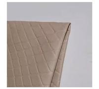 Cuir artificiel, tissu en similicuir, point de diamant rembourré, tissu d'ameublement en similicuir pour couvrir les chaises, pour voiture, bateau, (taille : 1,4 x 5 m, couleur : papillon blanc crème)