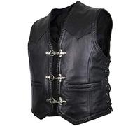 Cuir Biker Gilet (5XL)