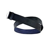 Cuir Ceinture Kilt Taille Ajustable pour Kilts Highland Noir Lion Rampant Ciselé - Noir, Noir, XXL