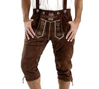 Cuir Craft Culotte de genou pour homme Bavarois en Lederhosen Marron - Marron - 52 FR/36" taille