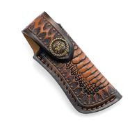 Cuir de rétro avec mécanisme de tirage Rapide, Conception compacte de Boucle de Ceinture pour la commodité des Outils Quotidiens, Gaine de Coupe Pliable
