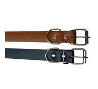 Cuir de Vache Collier pour Chiot Réglable Marron pour Petits Chiens | Cuir de Vache, Trous D’ajustement, Port Confortable, pour Dressage et Porte-étiquette, Nouveaux Maîtres
