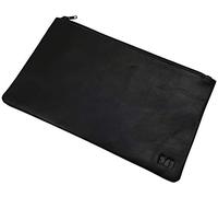 Cuir de vachette pochette bancaire 1 compartiment MJ-Design-Germany en noir
