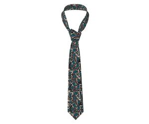 Cuir De Vachette Primitif Western Marron Sarcelle Cravate Homme Officielle Men'S Tie Moderne Cravate Pour Homme Décontracté Réunion