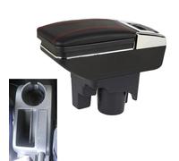 Cuir de voiture Accoudoir Compatible Avec Volkswagen Golf Mk5 (1K) 2003-2009/Golf Mk6 (5K) 2008-2014/ Jetta Mk5 Vento Golf Wagon 2006-2011(NON compatible avec Golf Plus) Console Centrale Accoudoirs