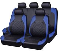 Cuir Ensembles De Housses Siège Voiture pour Ford Fiesta Hatchback 2017-2021, Couvre Sieges Confortables Imperméable Nonslip Interieu,C/Blue