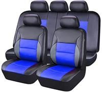 Cuir Housses de Siège de Voiture pour Renault ARKANA 2019-2025, Ensembles Housses SiègeRespirantes Imperméables Sièges Avant et Arrière Protection Accessoires,Black Blue