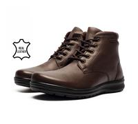 Fleet & Foster Geai Hommes Étanche Mémoire Mousse Cuir Confort Bottes Marron